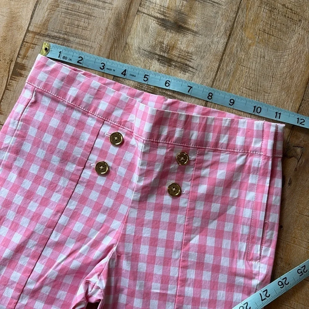 NWOT Janie and Jack Gingham Cropped Pants size 6